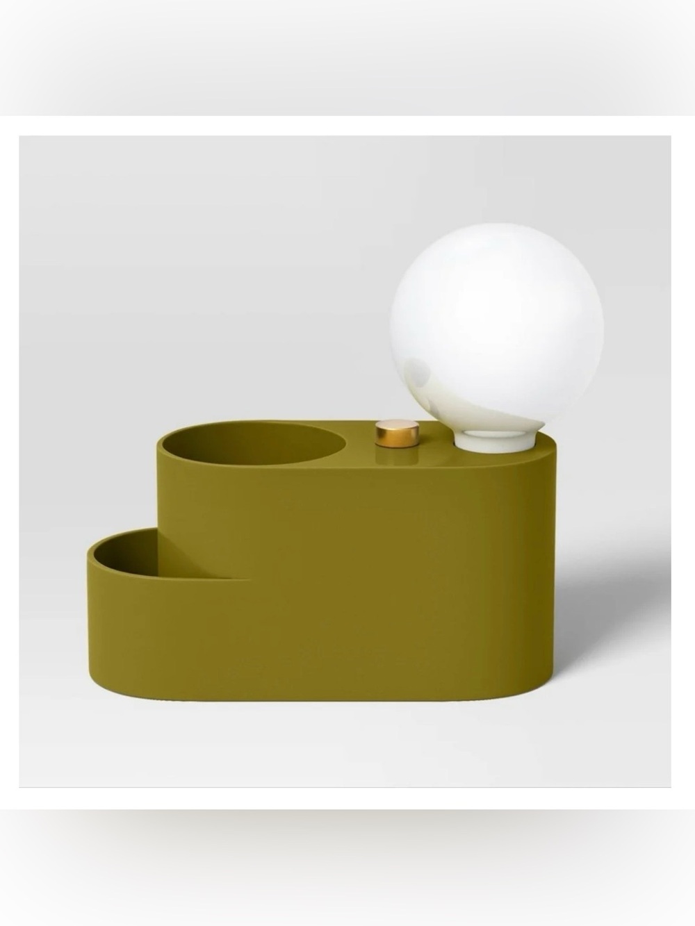 Room Essentials Mid-Century Modern Globe Light Desk Organizer - Green
